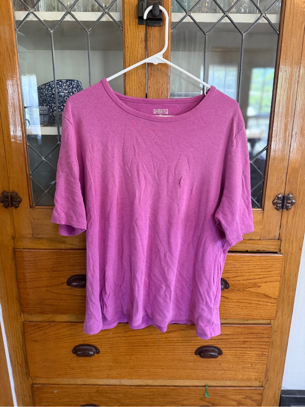 Duluth Trading Co. Crewneck Short-Sleeve Shirt - Pink
